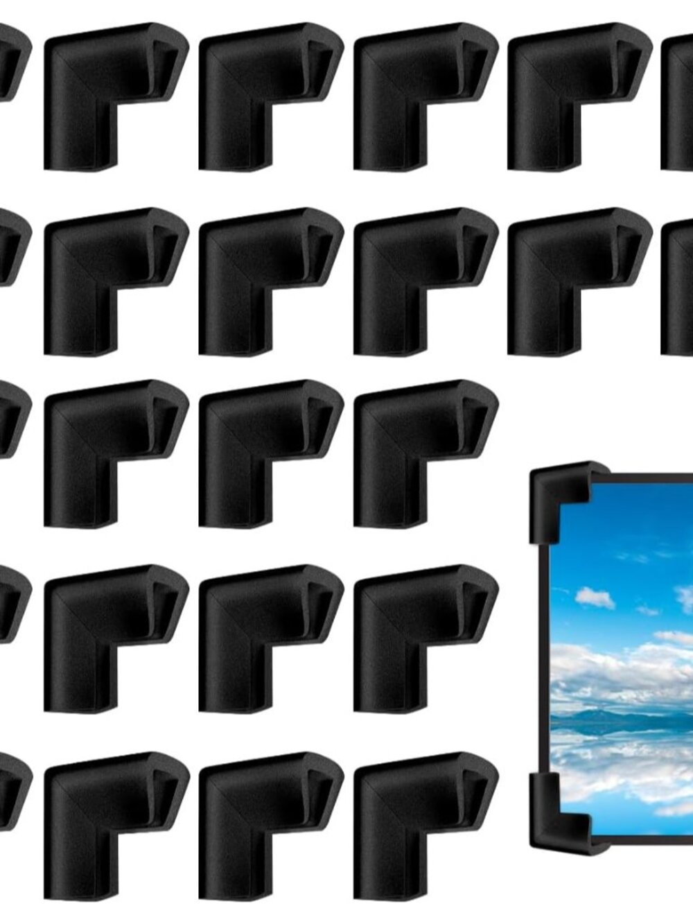 24Pcs Foam Protection Corner for Mirror TV Picture Frame,Packing Foam Corner Pro